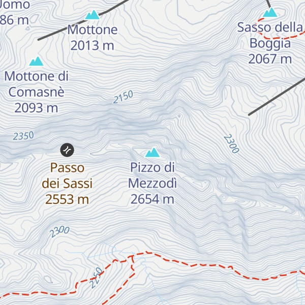 Map of Pizzo di Mezzodì