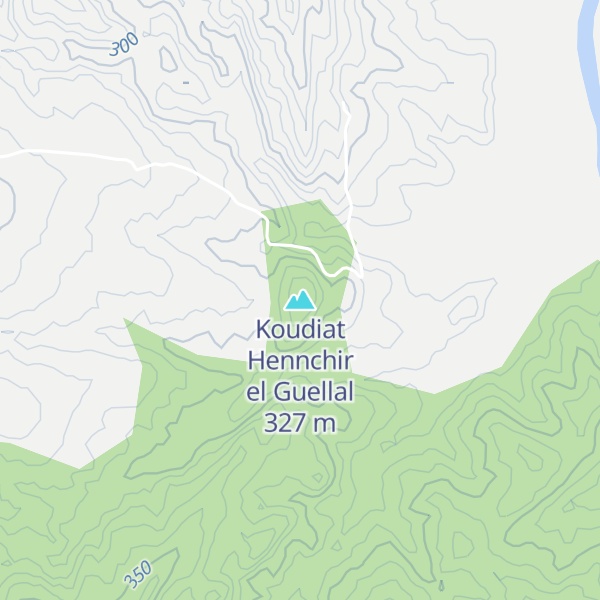Map of Koudiat Hennchir el Guellal
