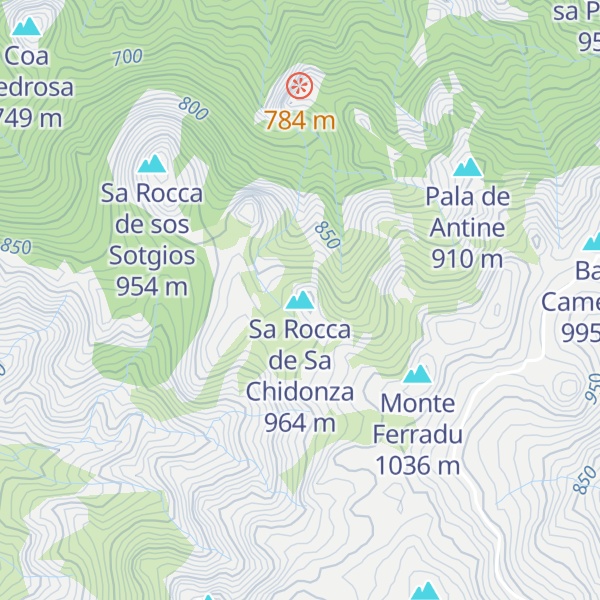 Map of Sa Rocca de Sa Chidonza