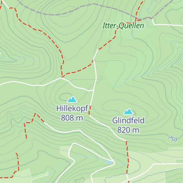 Map of Hillekopfhütte