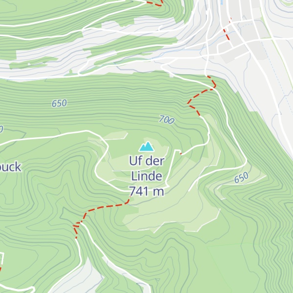 Map of Uf der Linde