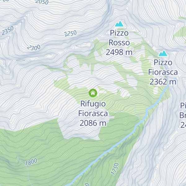 Map of Rifugio Fiorasca