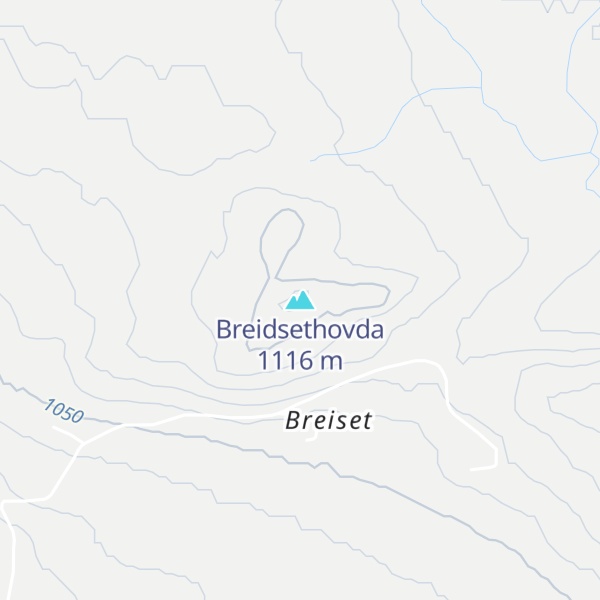 Map of Breidsethovda
