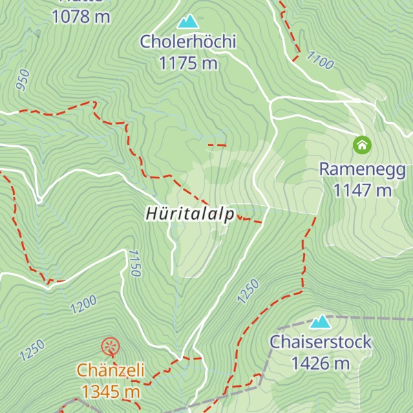 Map of Hüritalhütte