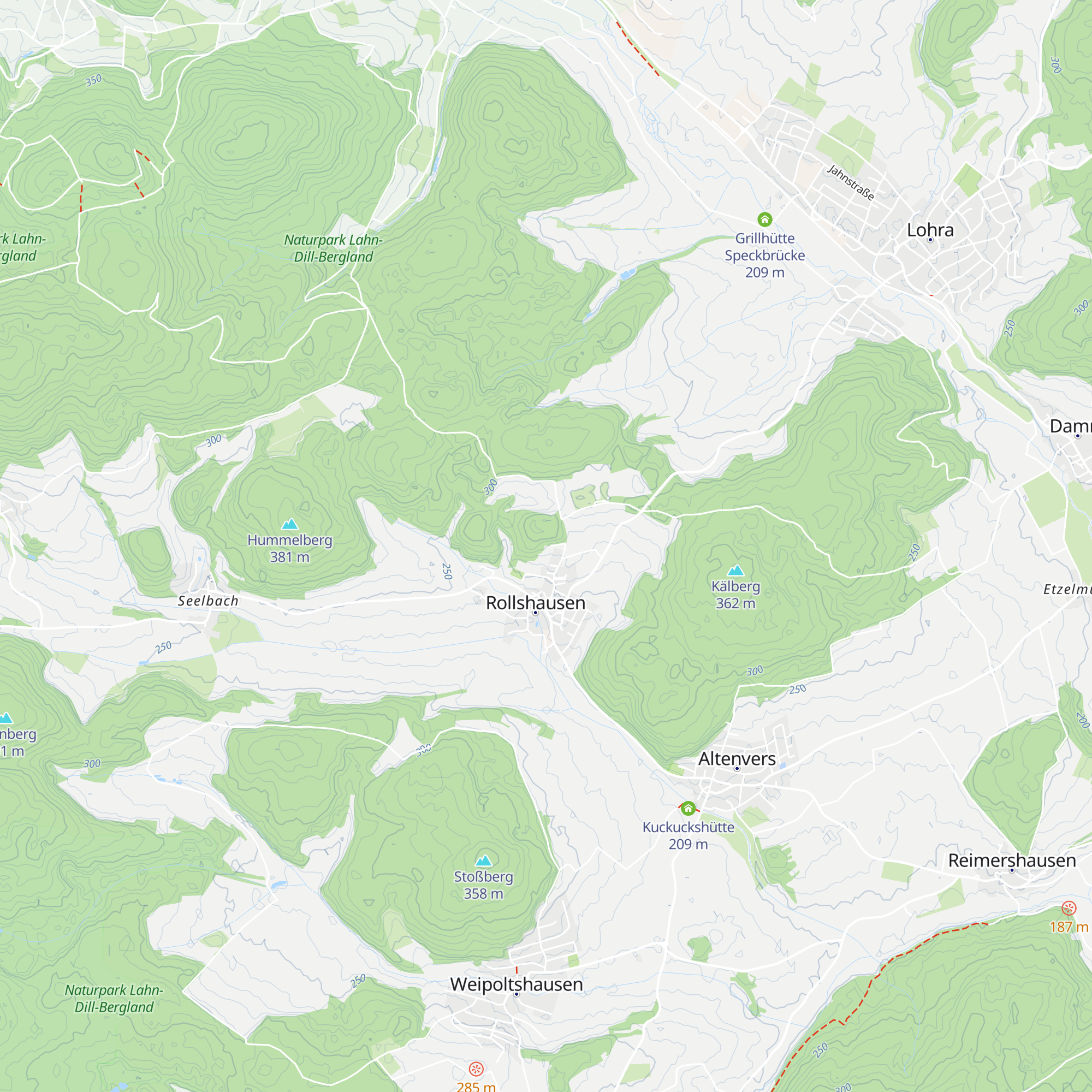 Grillhütte Rollshausen map