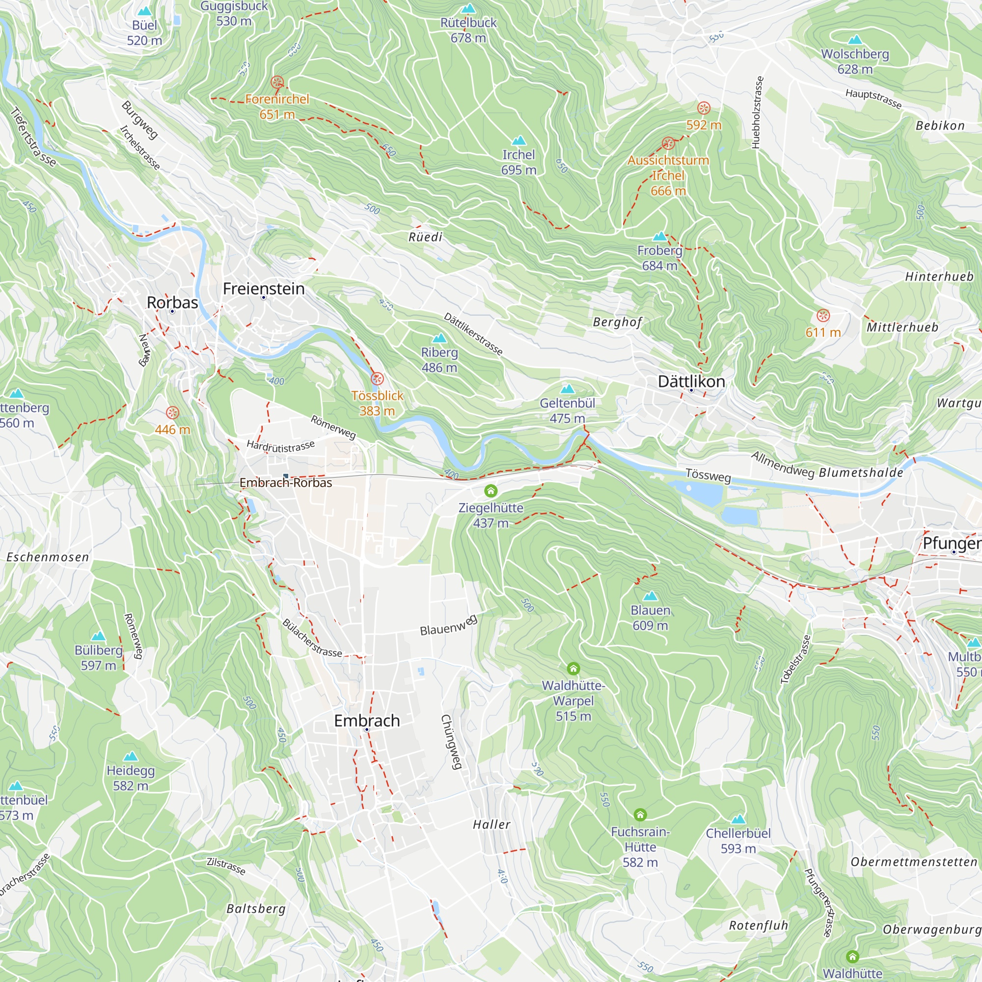 Ziegelhütte map