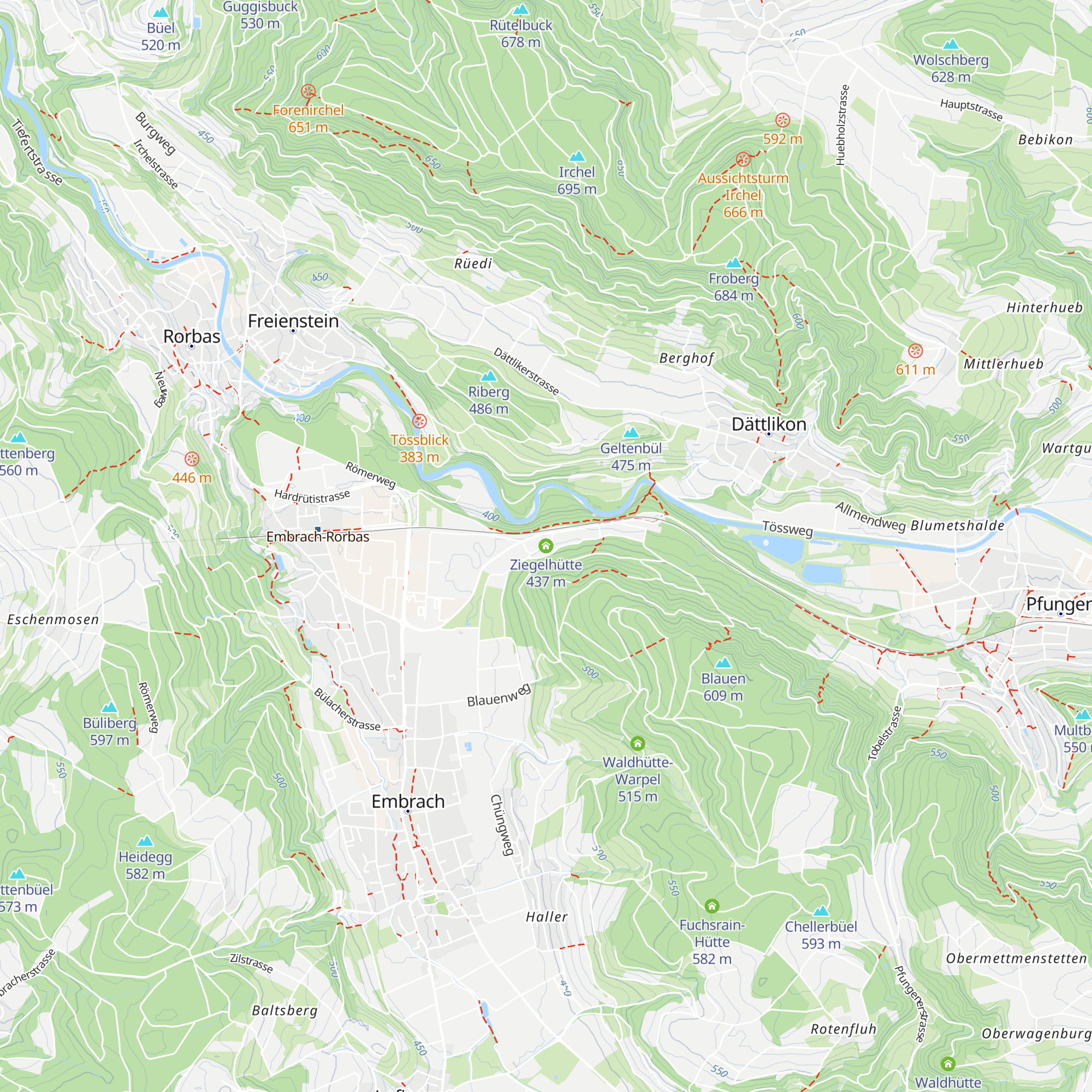 Ziegelhütte map