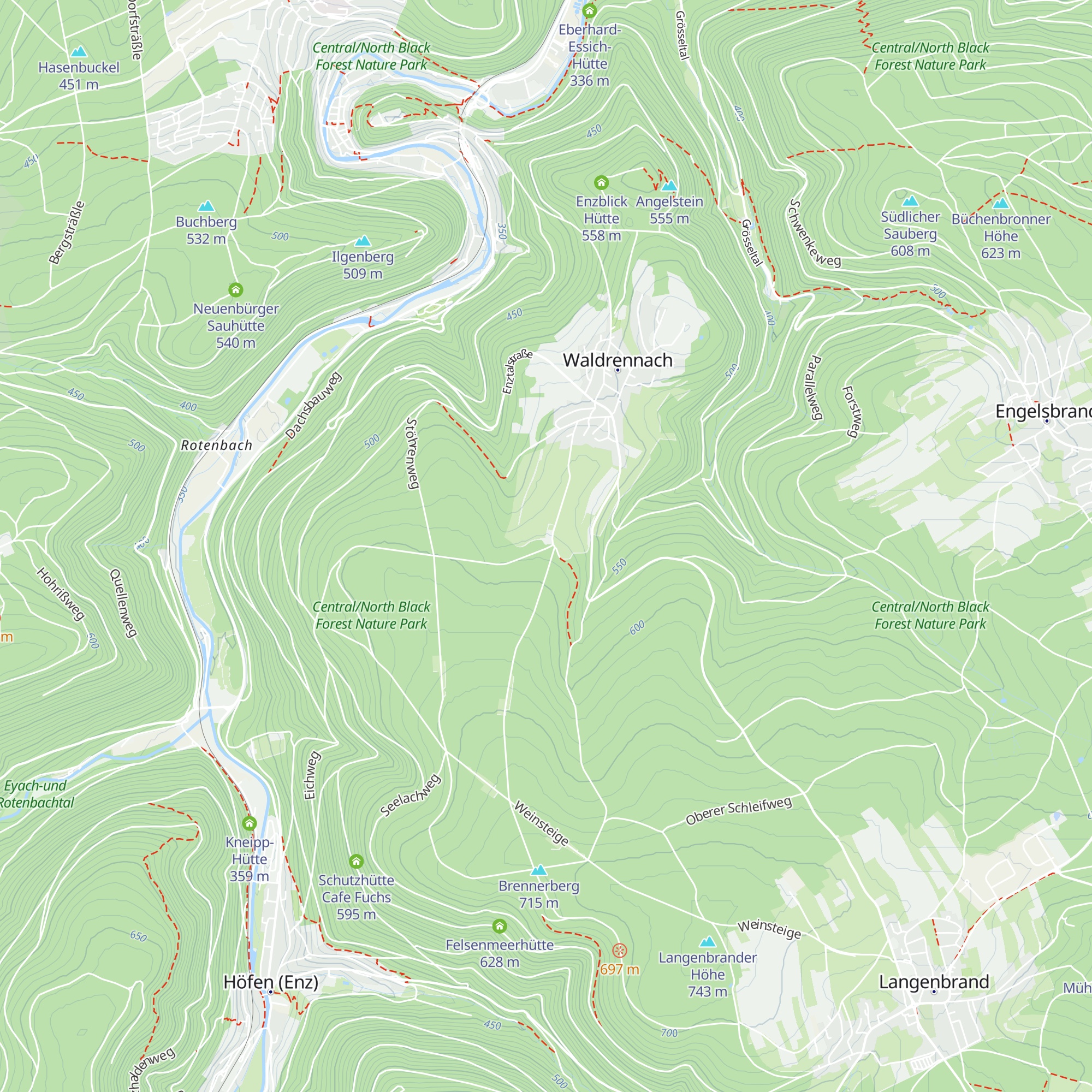Hohackerhütte map