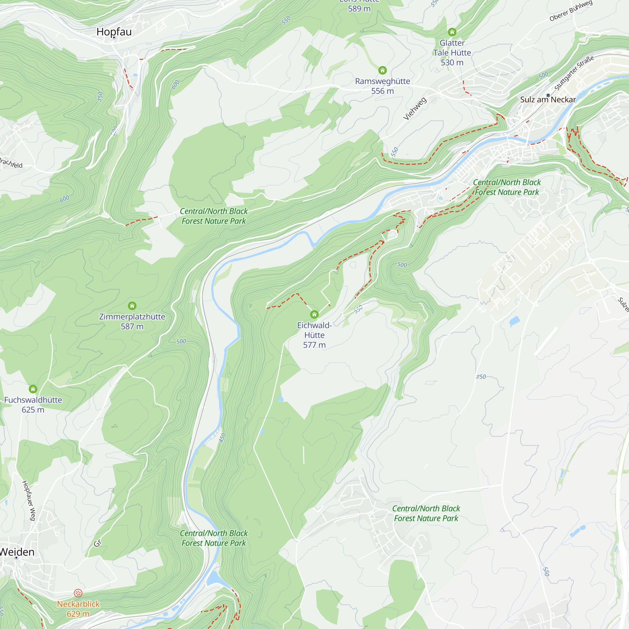 Eichwald-Hütte map