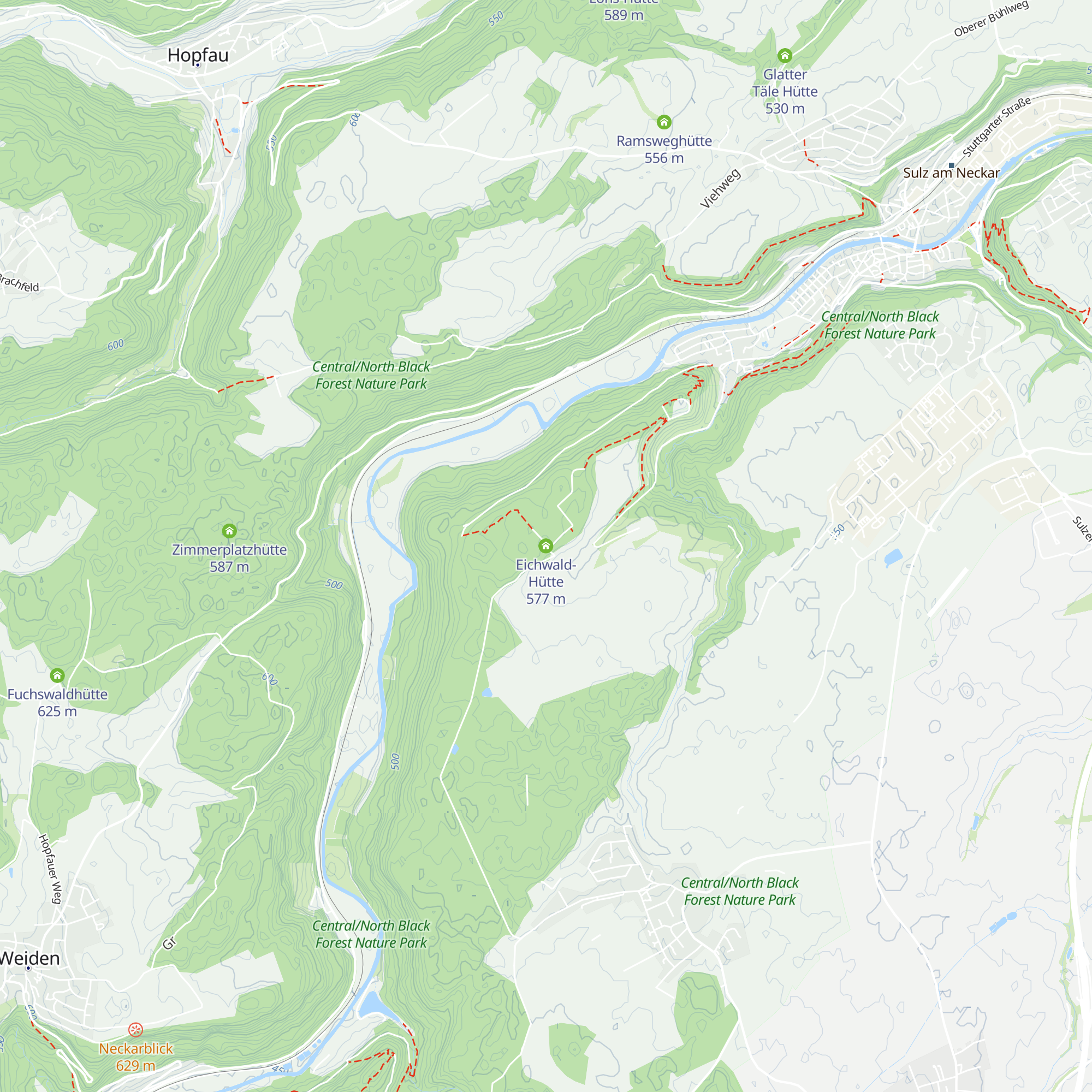 Eichwald-Hütte map
