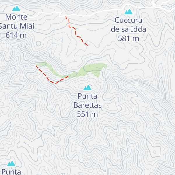 Map of Punta Barettas