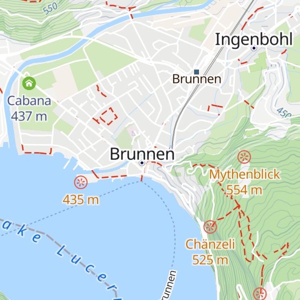 Map of Brunnen Tourismus