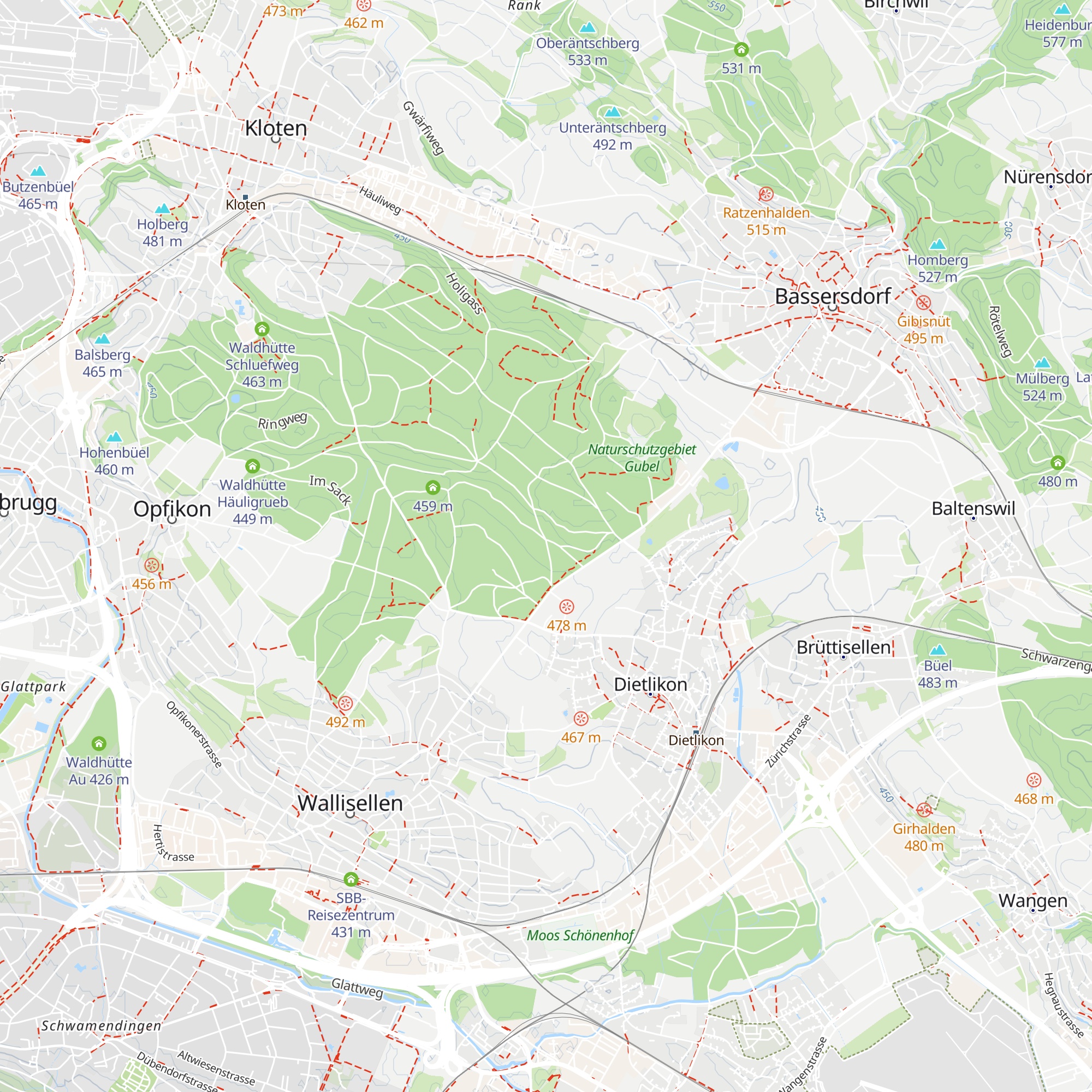 Waldhütte Hard map