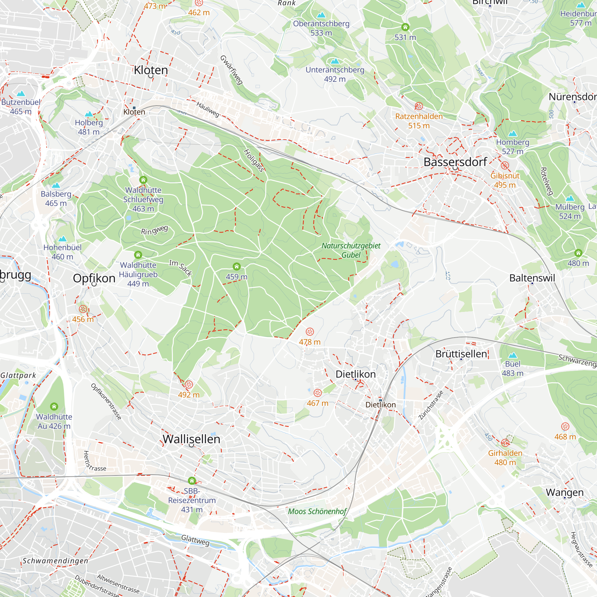 Waldhütte Hard map