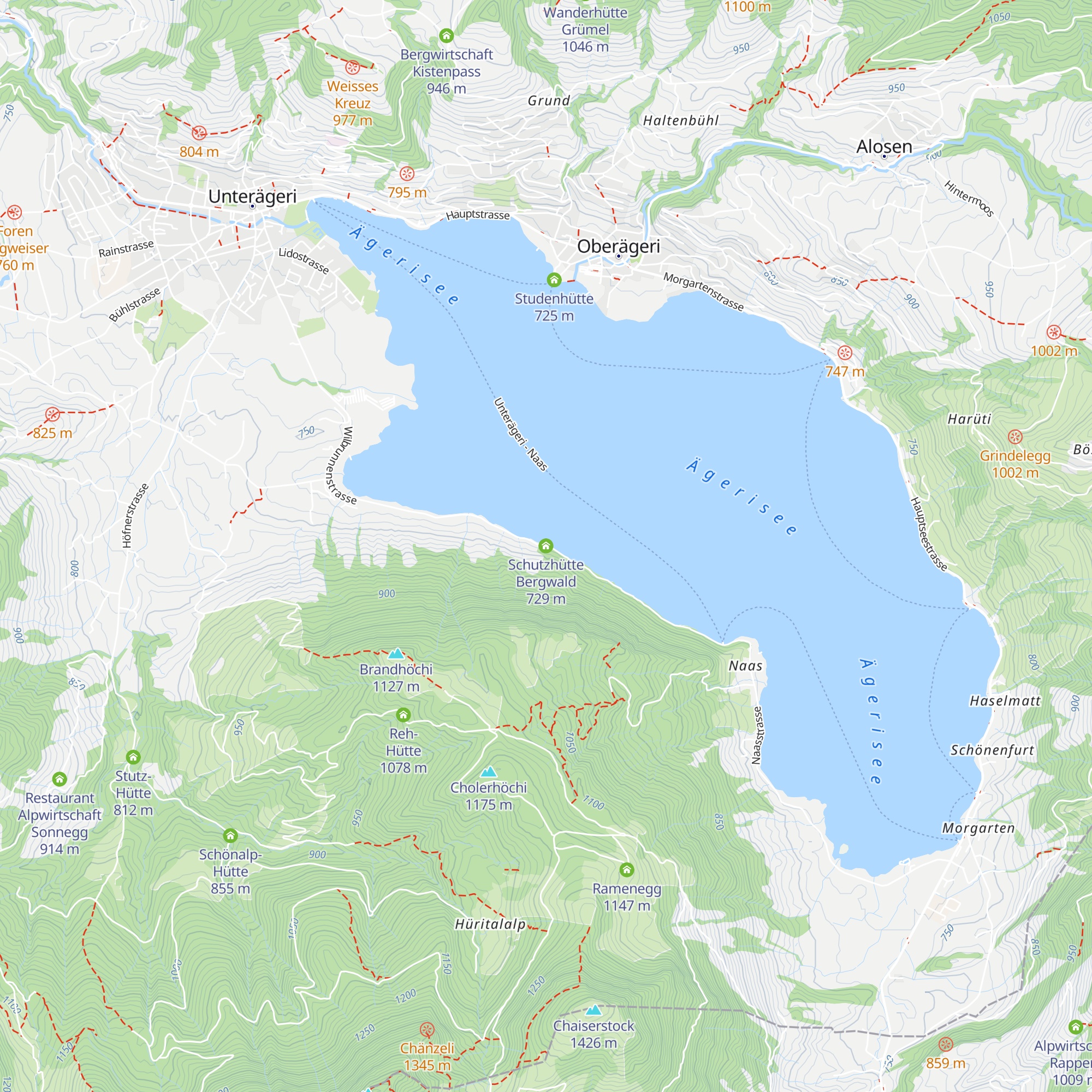 Schutzhütte Bergwald map
