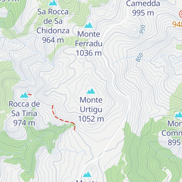 Map of Monte Urtigu
