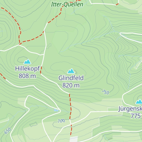 Map of Glindfeld