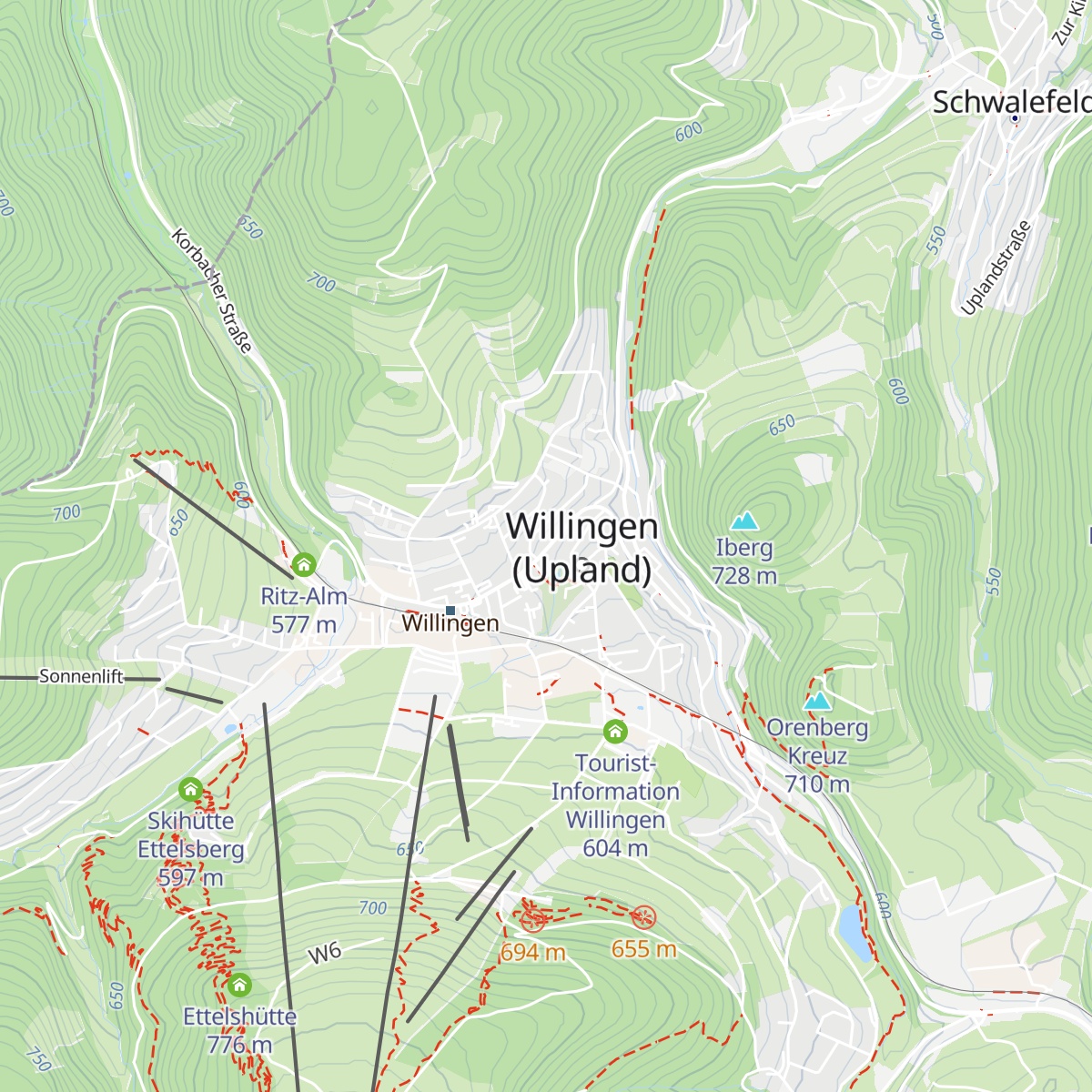 Dorf-Alm map