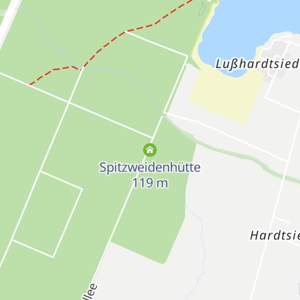 Map of Spitzweidenhütte