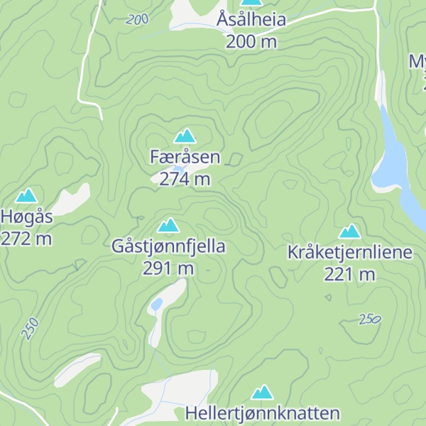 Map of Donafjell