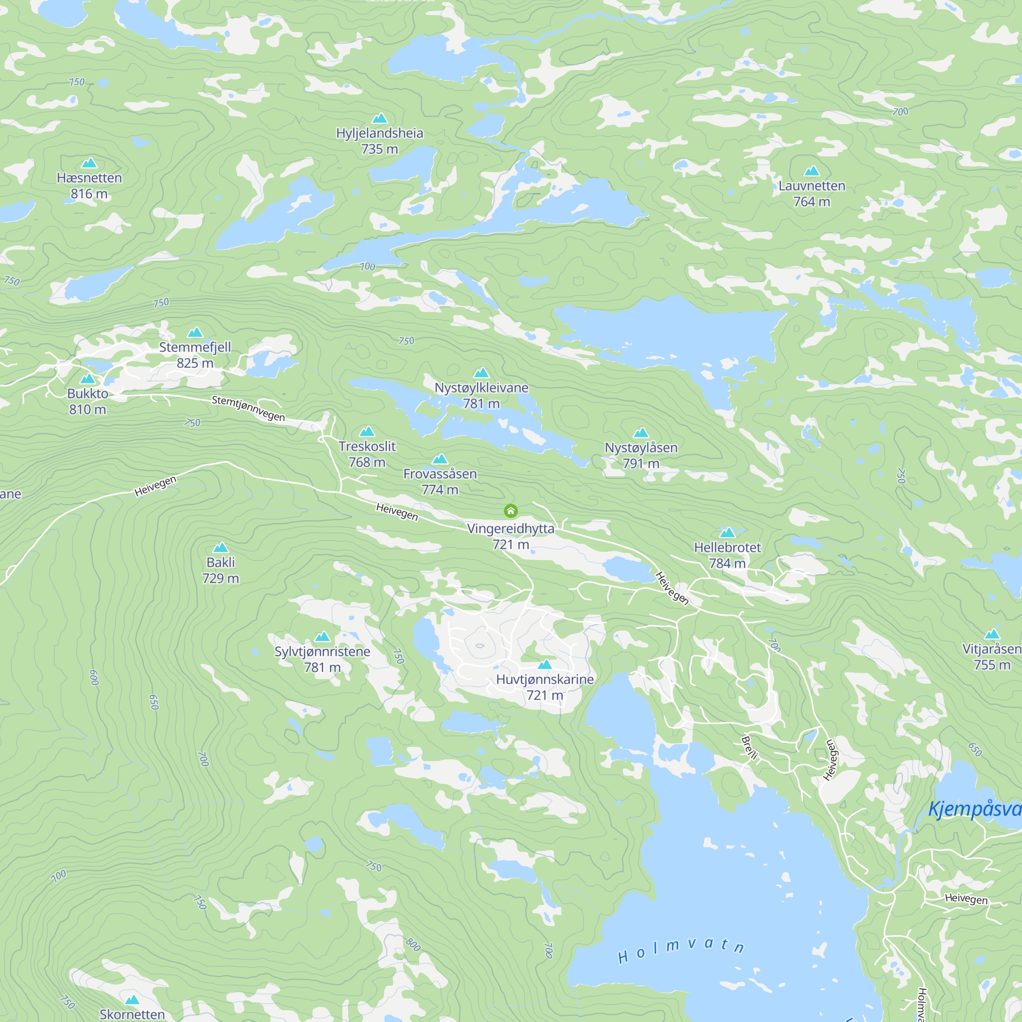 Vingereidhytta map