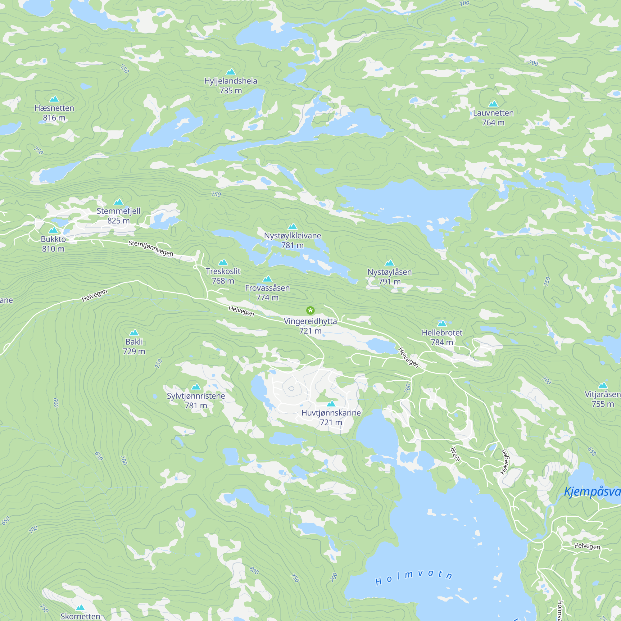 Vingereidhytta map