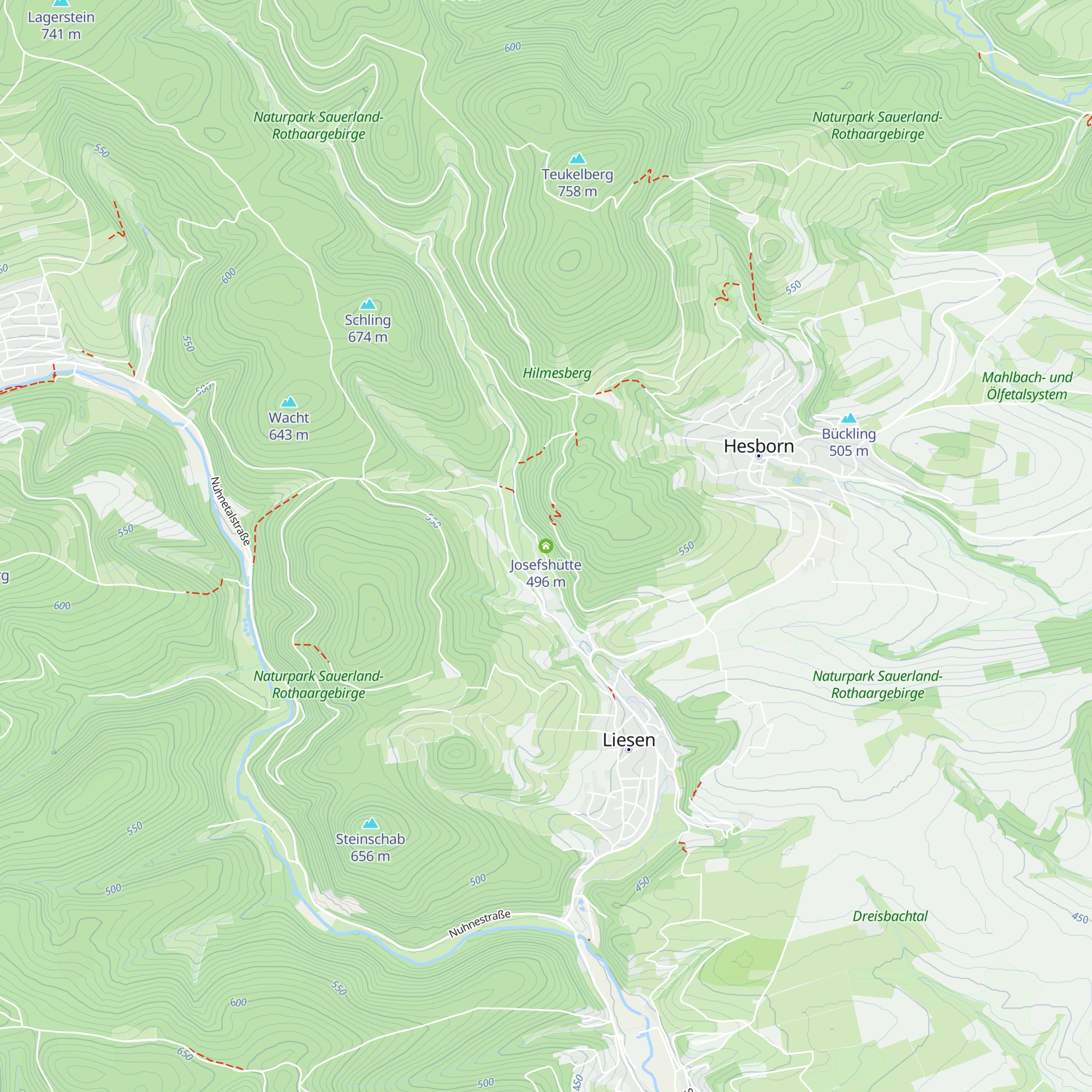Josefshütte map
