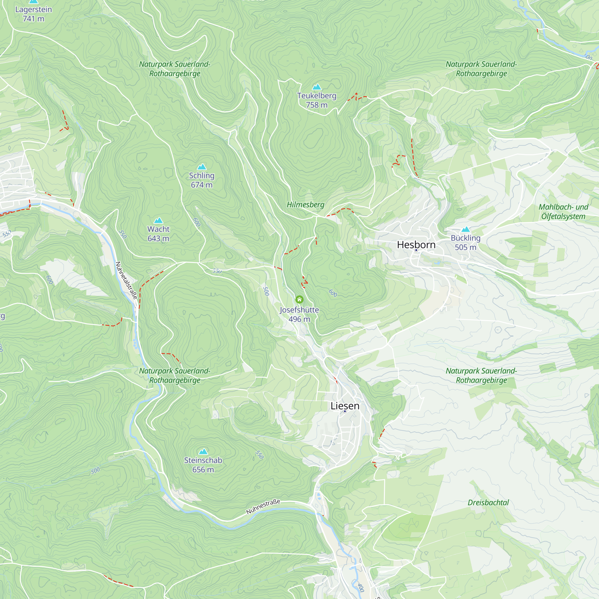 Josefshütte map