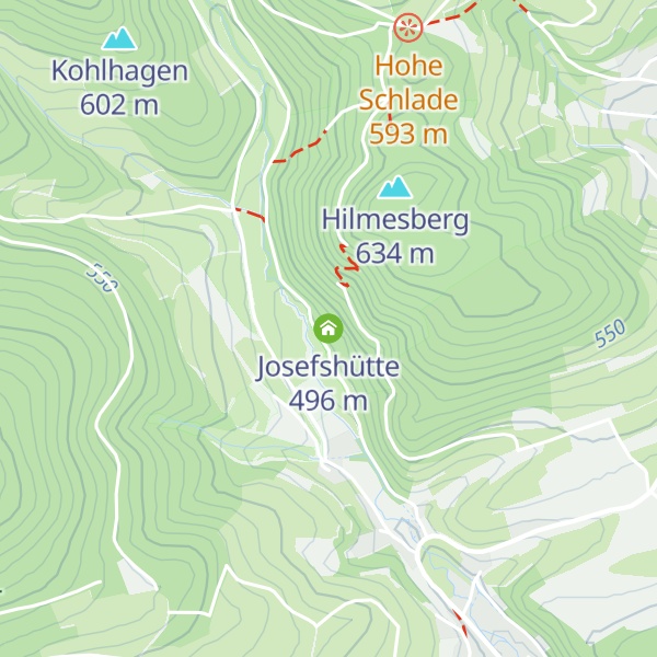Map of Josefshütte