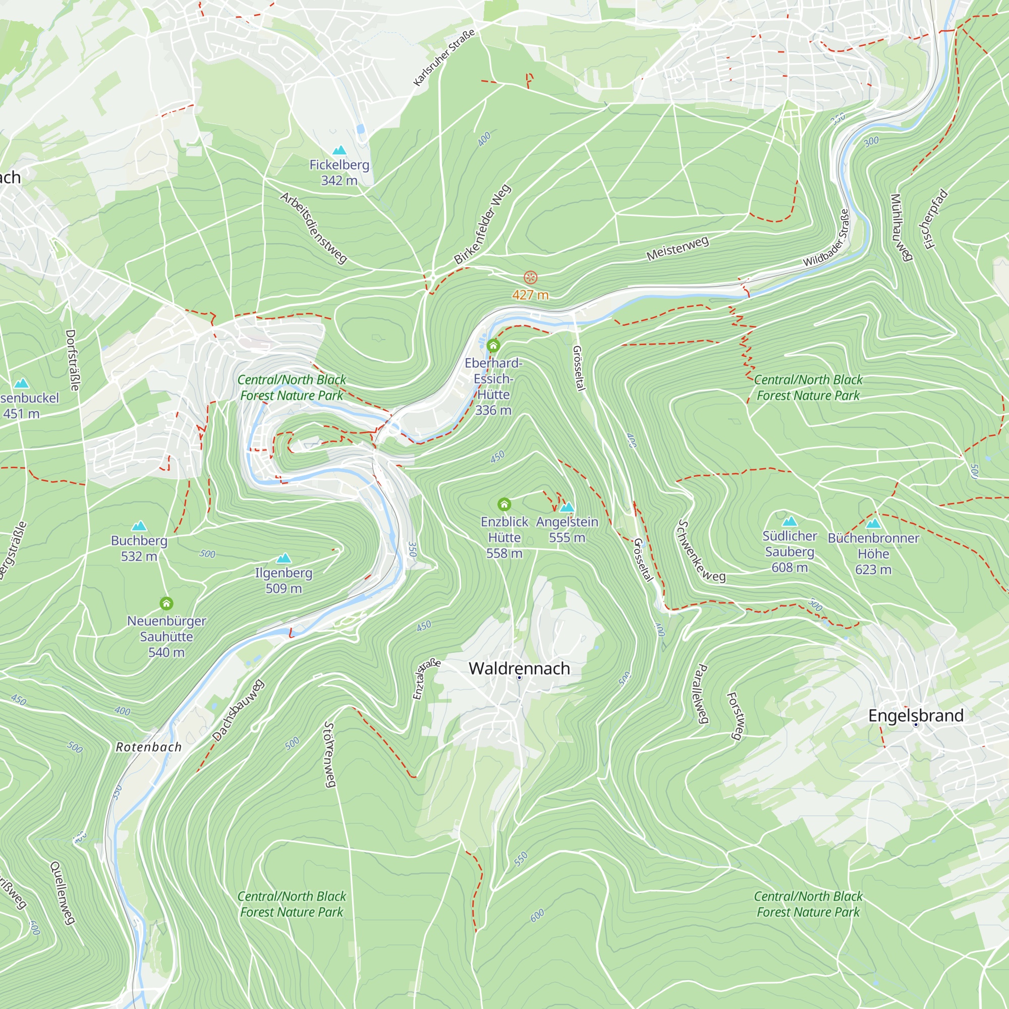 Enzblick Hütte map