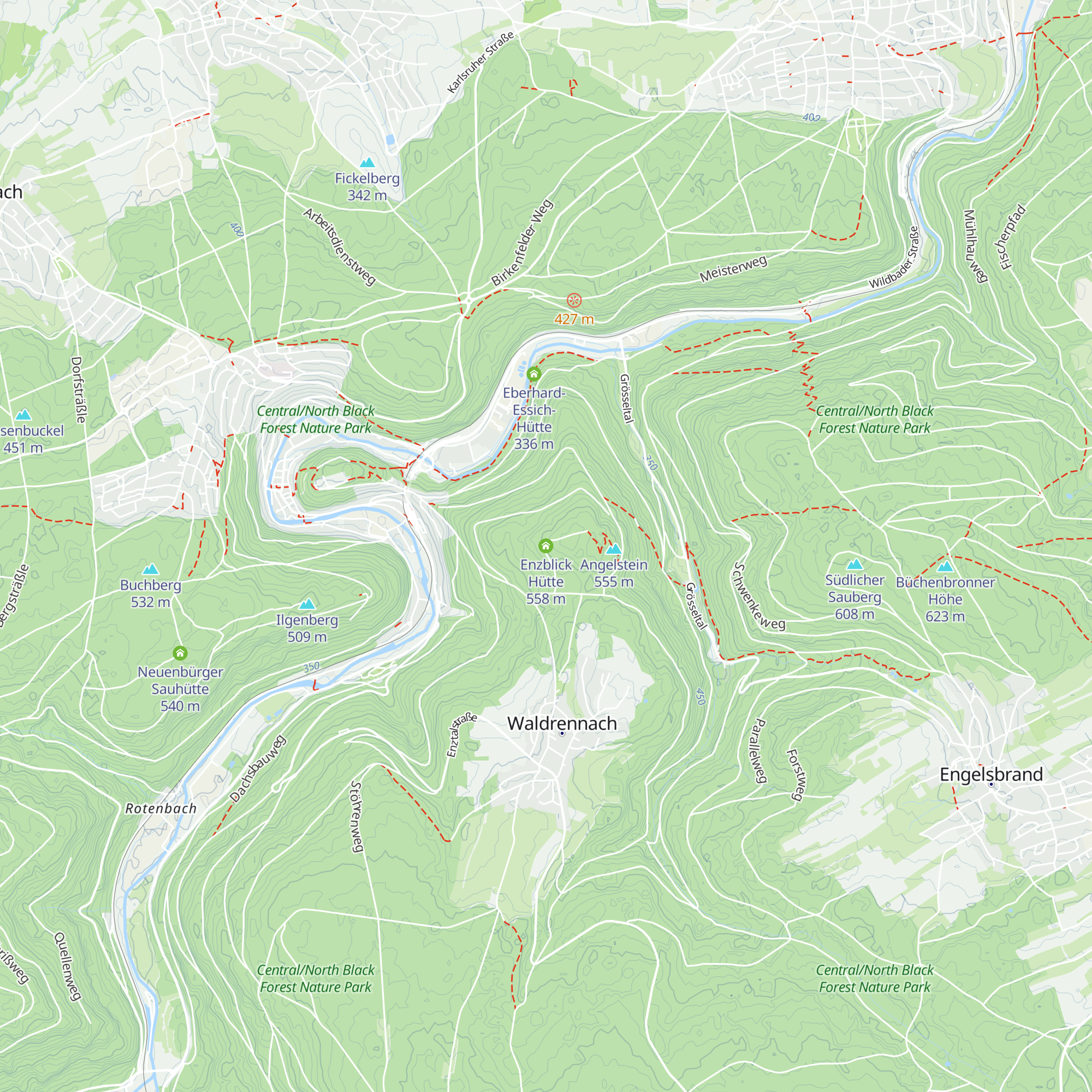 Enzblick Hütte map