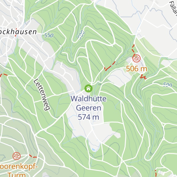 Map of Waldhütte Geeren
