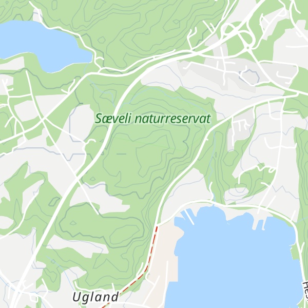 Map of Sæveliheia