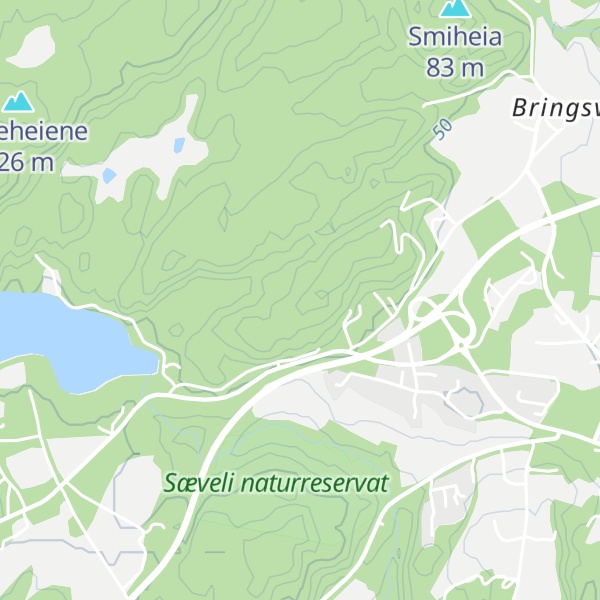 Map of Tingfjell