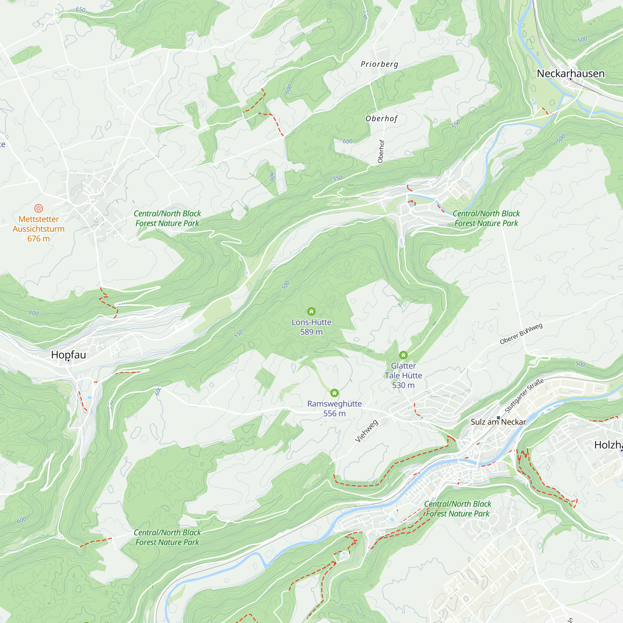 Löns-Hütte map