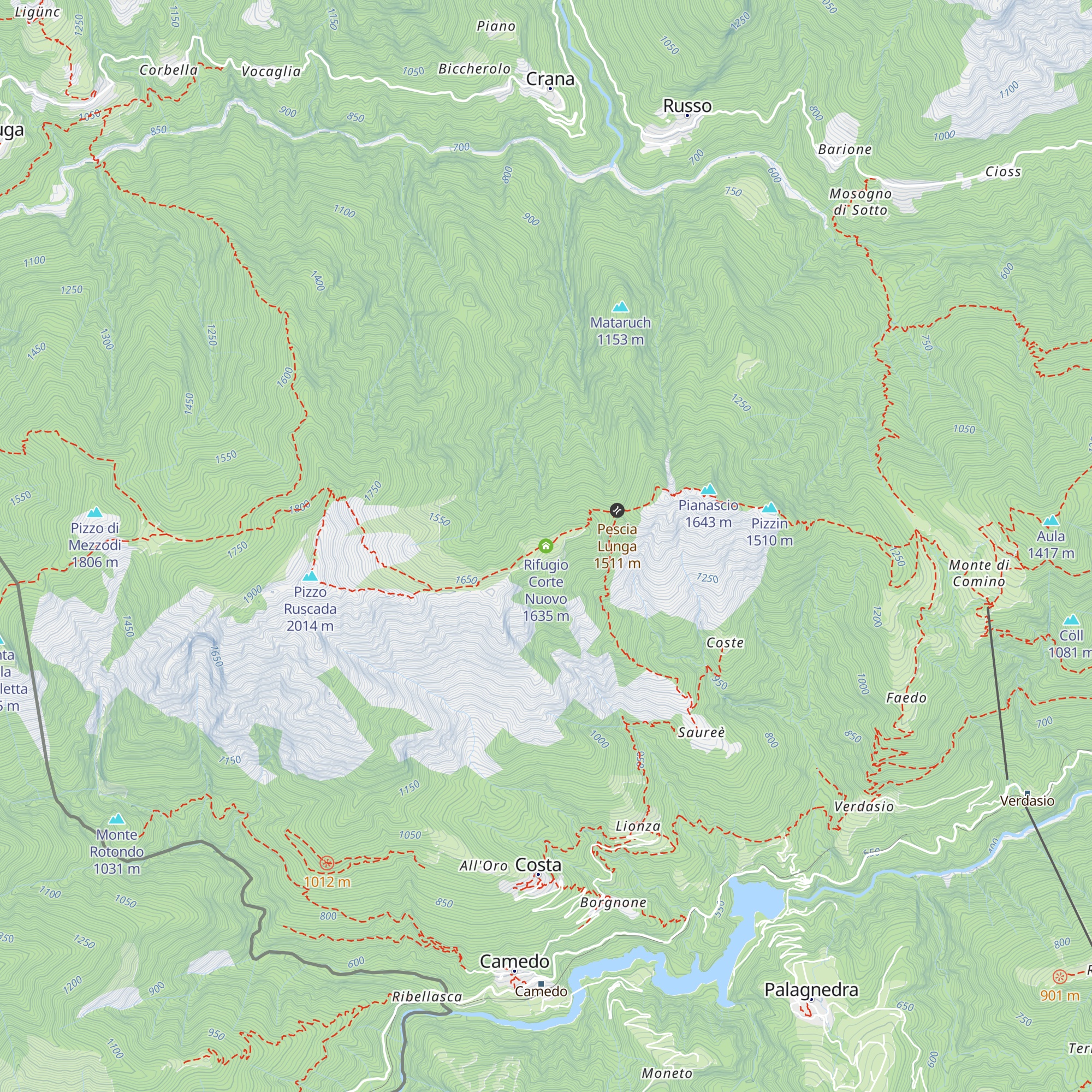 Rifugio Corte Nuovo map