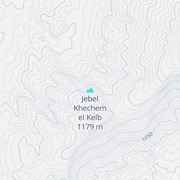Map of Jebel Khechem el Kelb