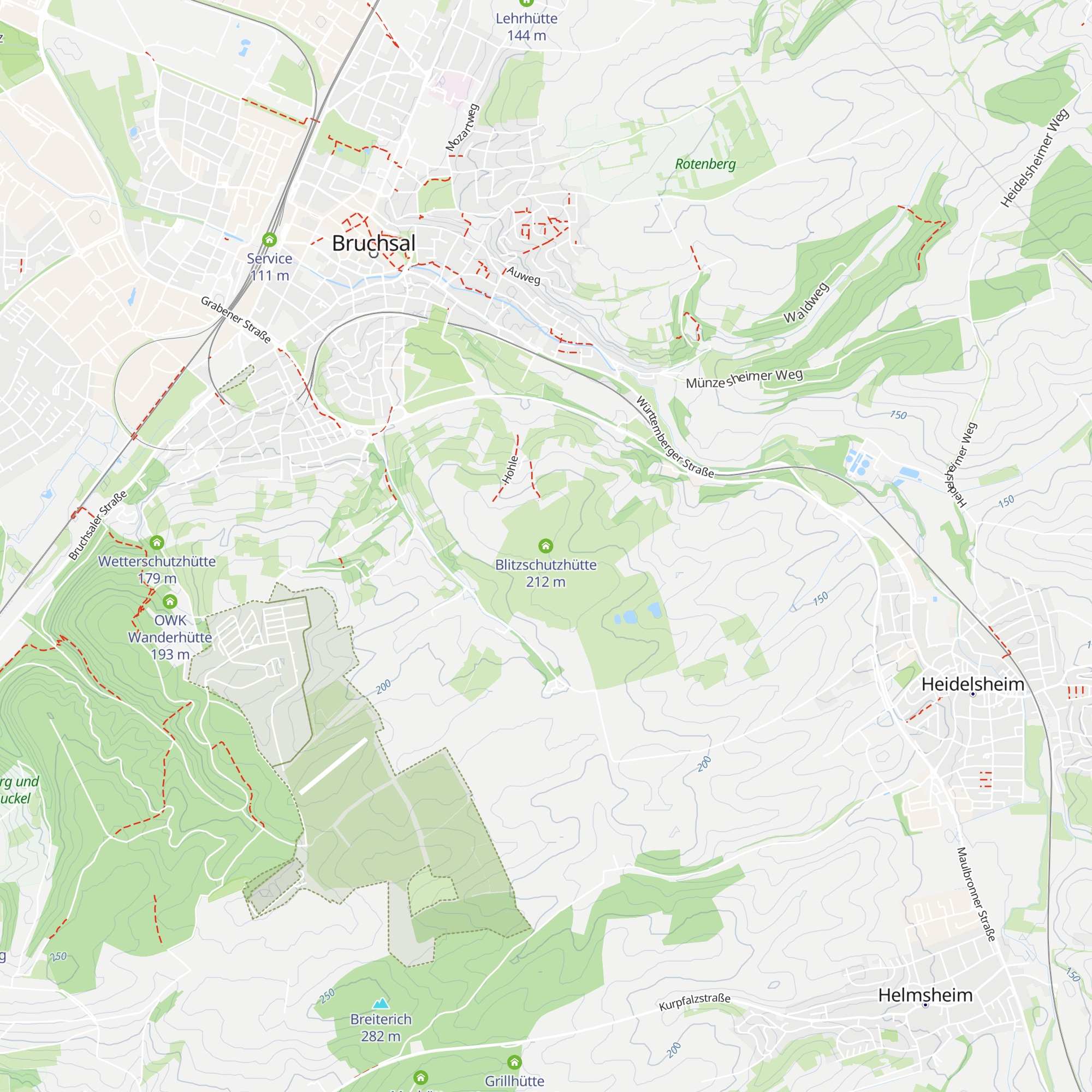 Blitzschutzhütte map