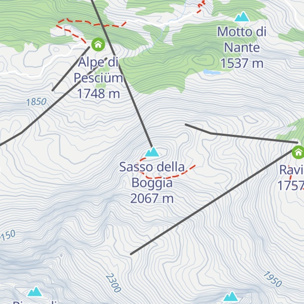 Map of Sasso della Boggia