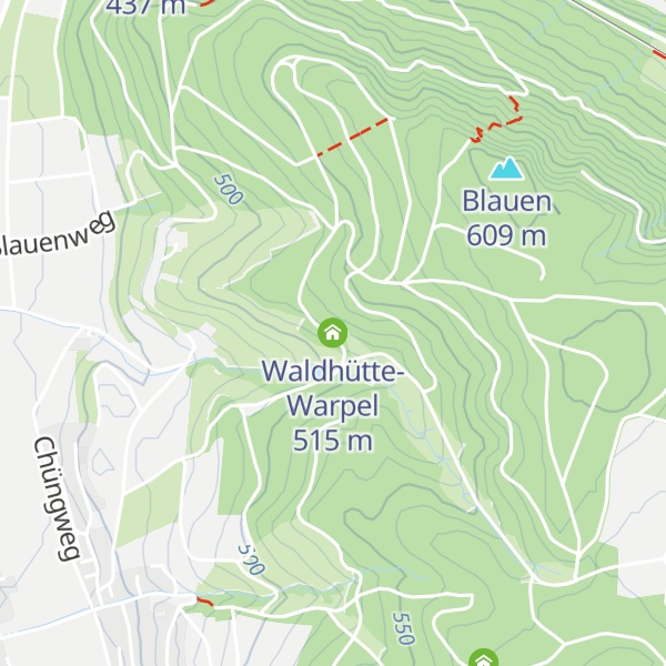Map of Waldhütte-Warpel