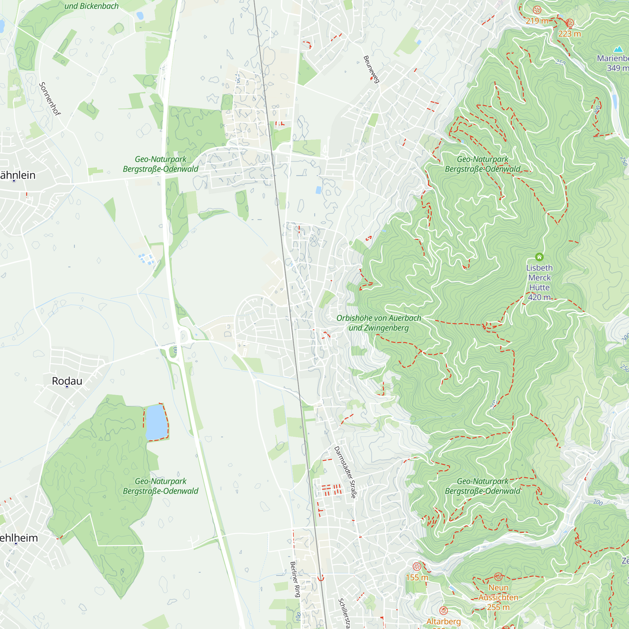 Odenwälder Metzgerei;Unesco-Geopark-Infozentrum map