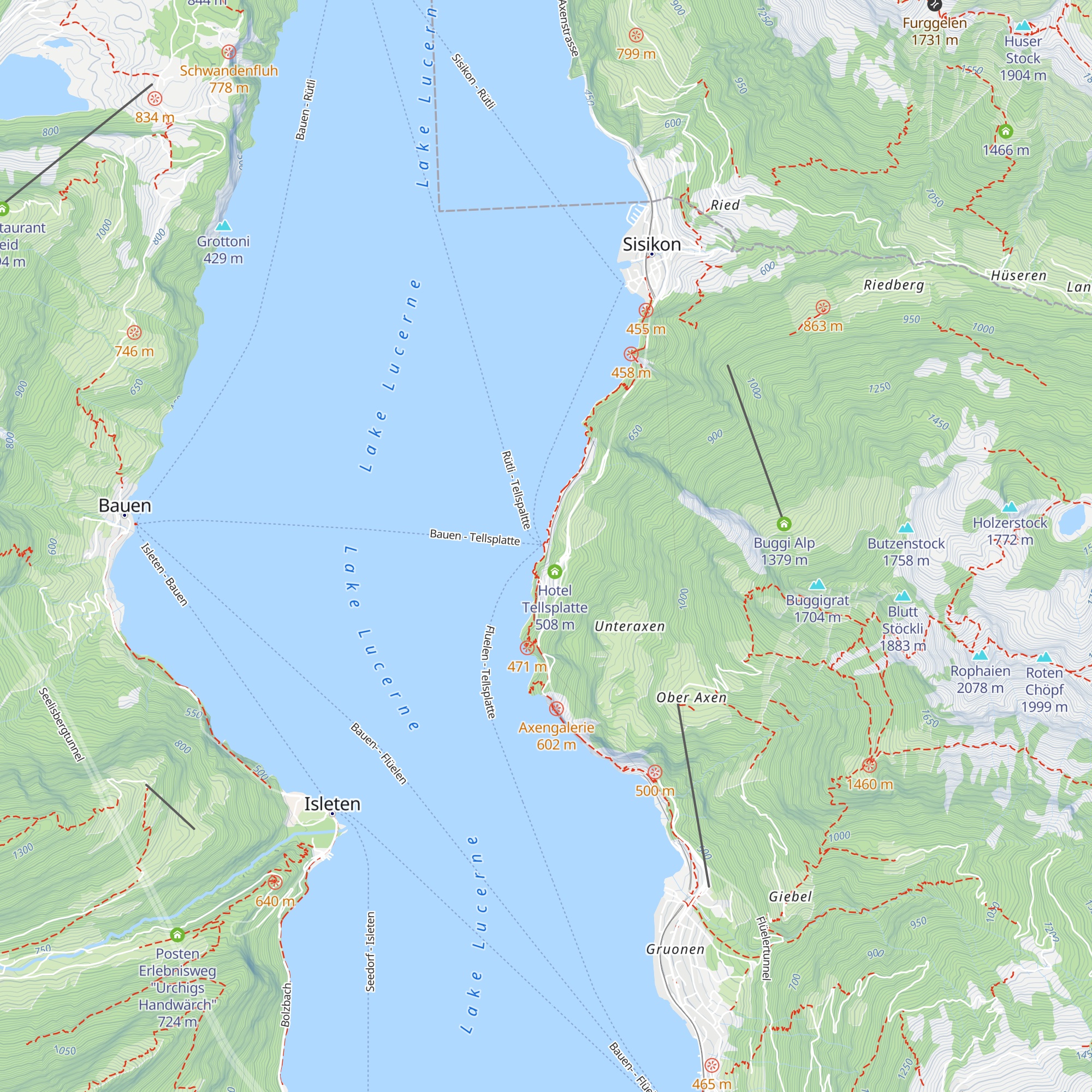 Seebeizli am Urnersee map