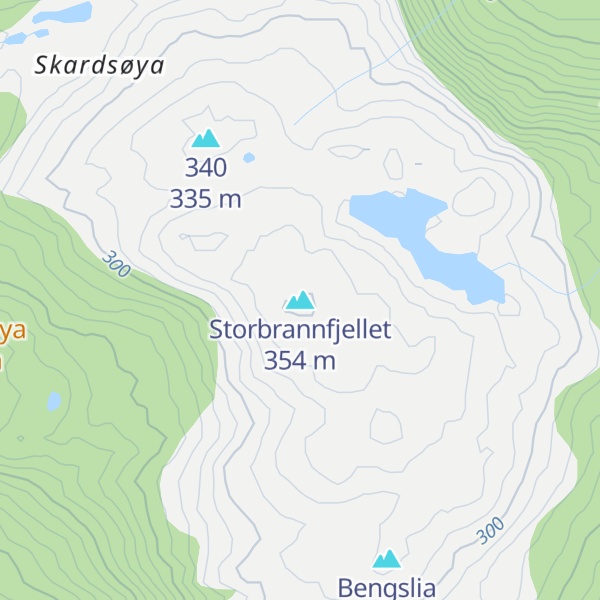 Map of Storbrannfjellet