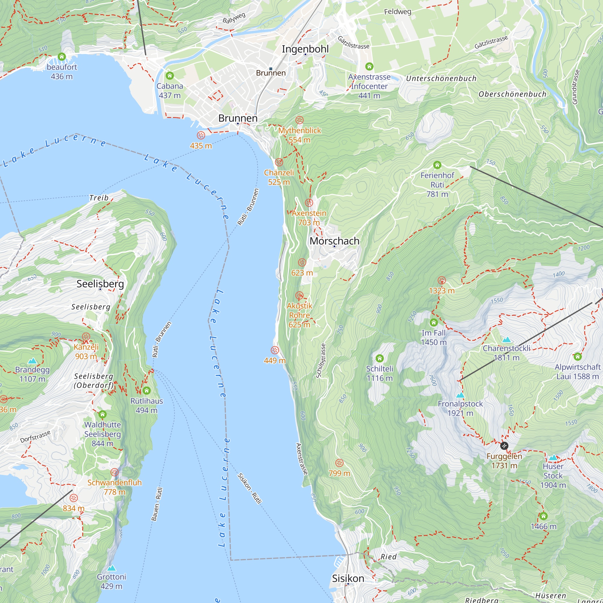 Antoniushaus Mattli map