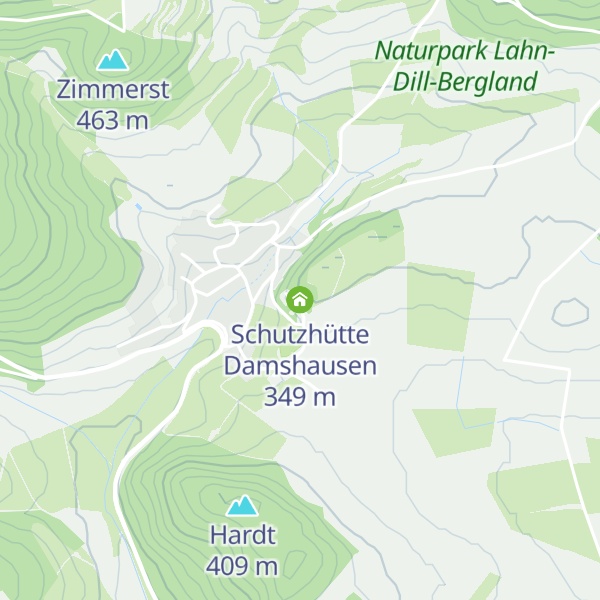 Map of Schutzhütte Damshausen