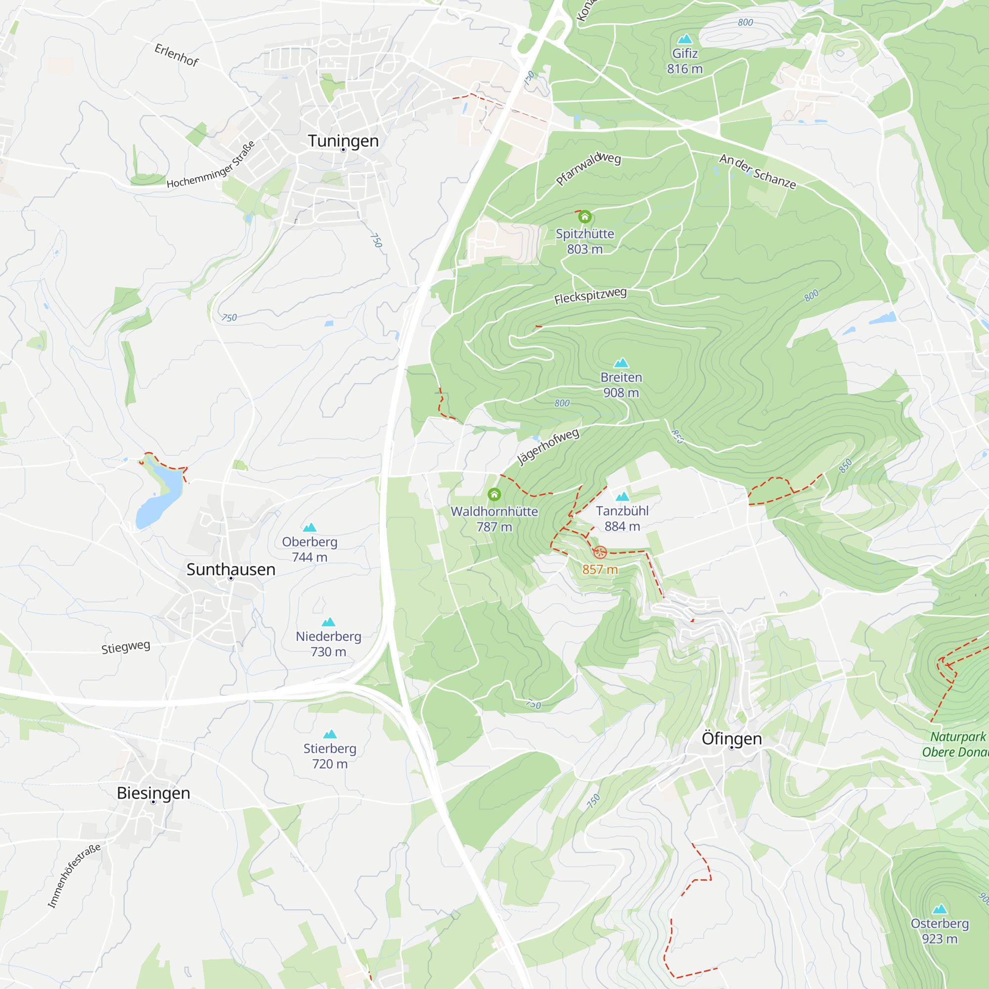 Waldhornhütte map