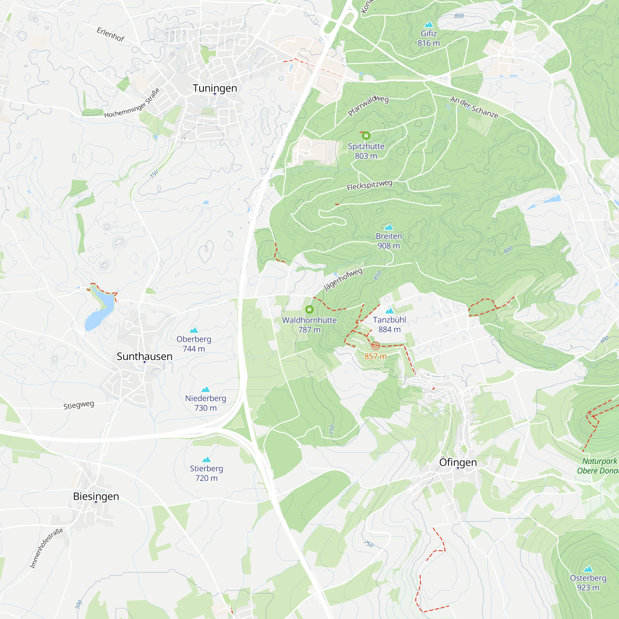 Waldhornhütte map