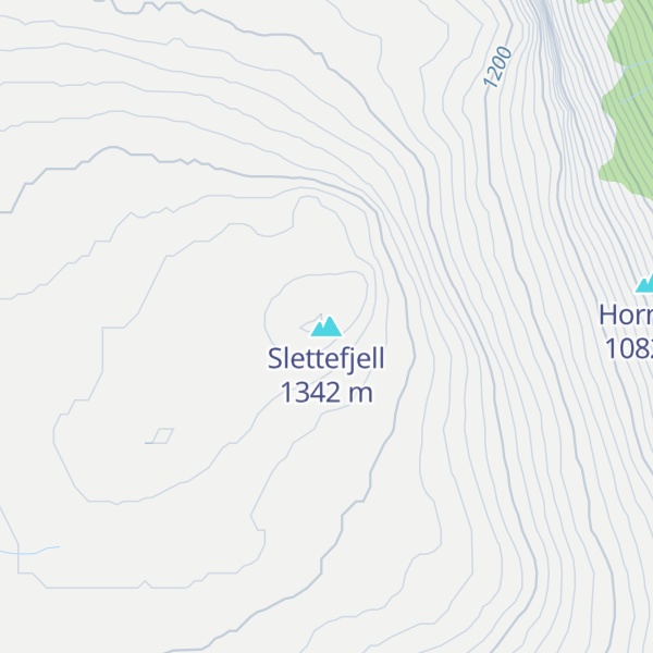 Map of Slettefjell