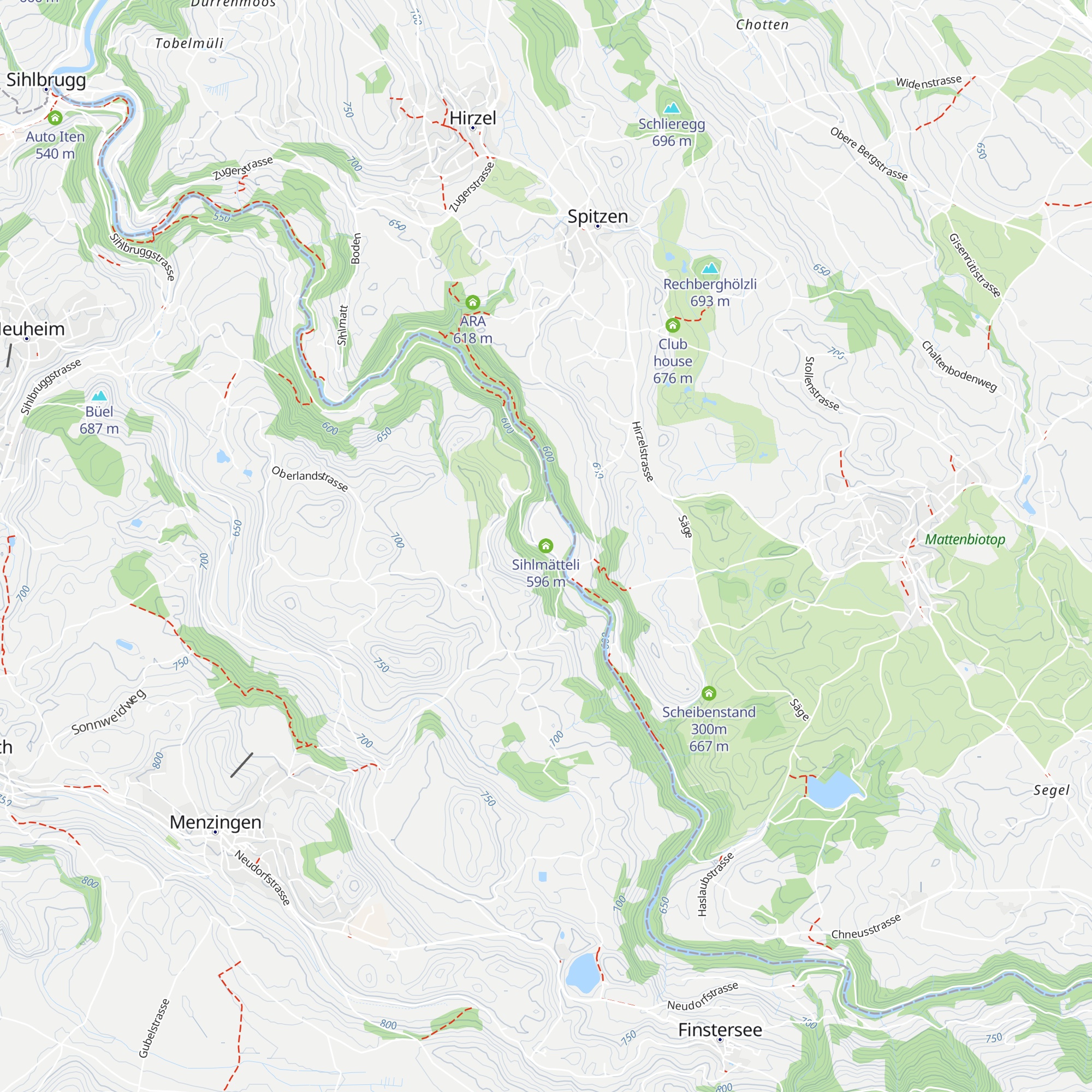 Sihlmätteli map