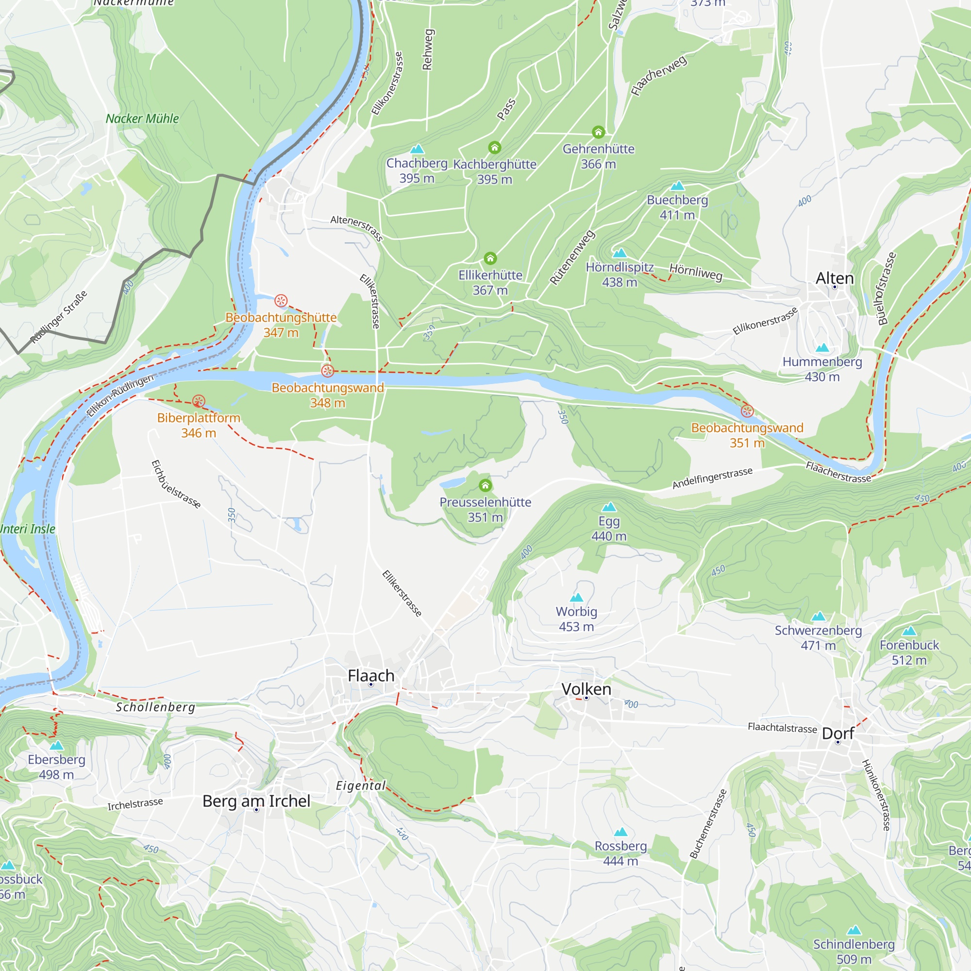 Preusselenhütte map